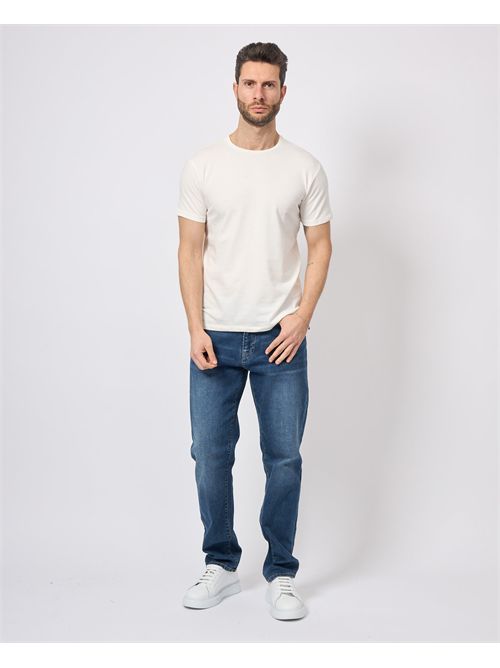T-shirt uomo Yes Zee girocollo con logo YES ZEE | T778-TA000107